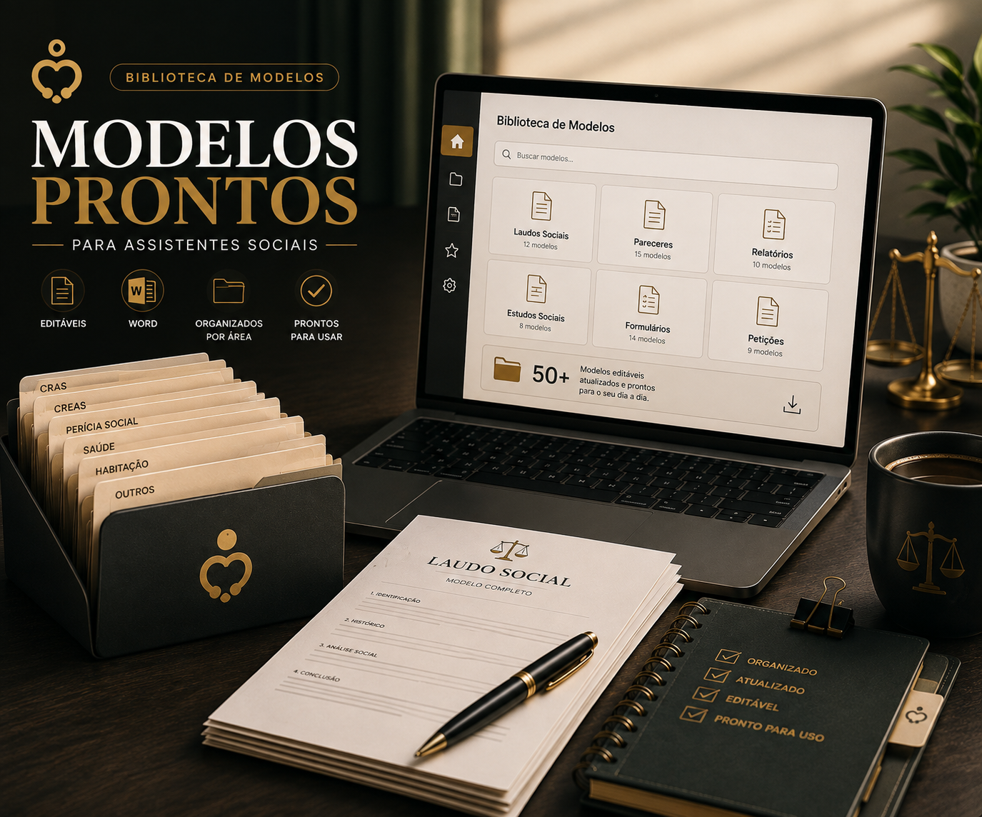 Biblioteca Completa de Documentos para Assistente Social