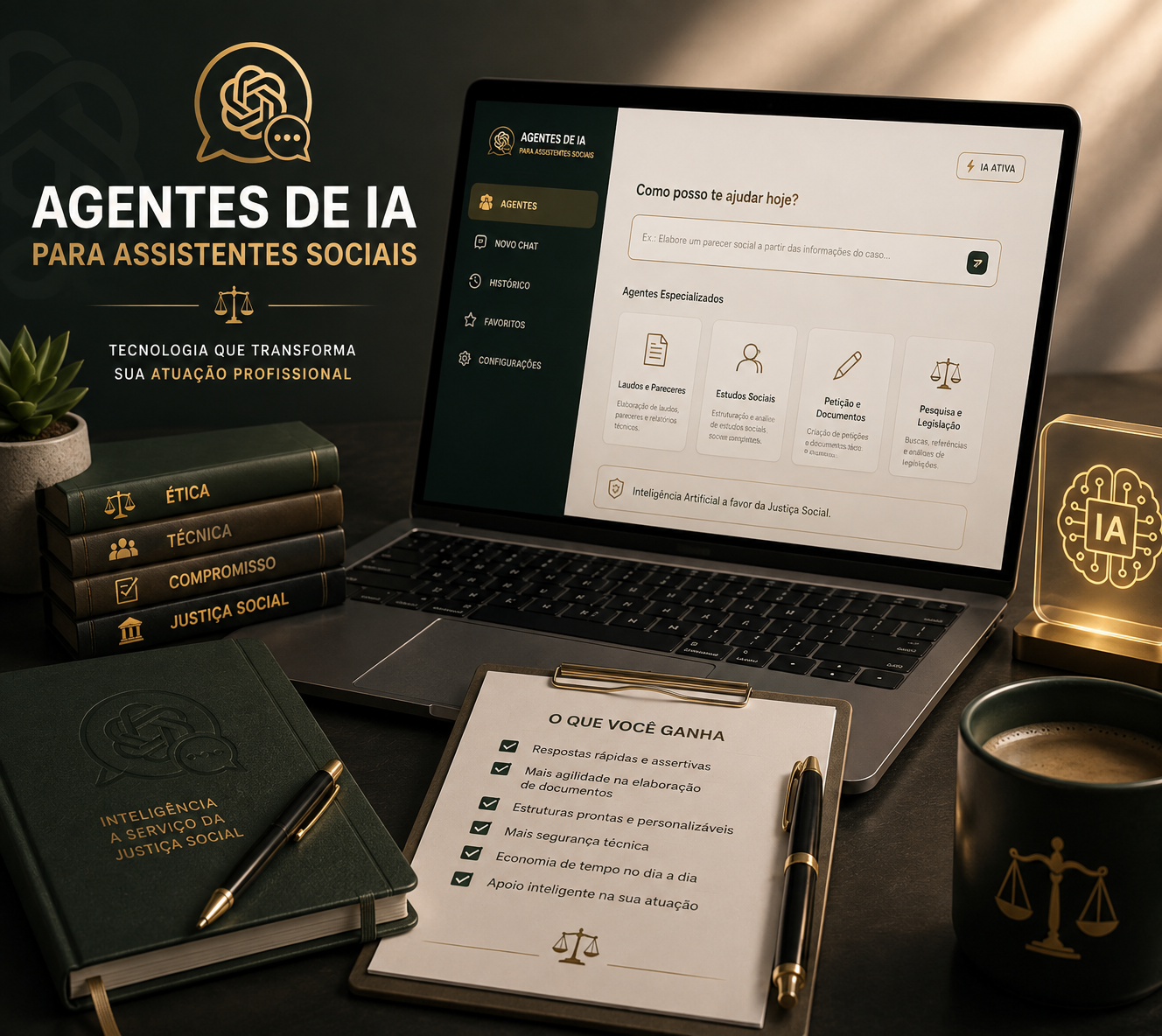Agentes de IA para Assistentes Sociais